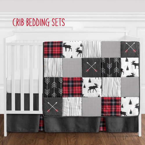 Red buffalo sales plaid crib bedding